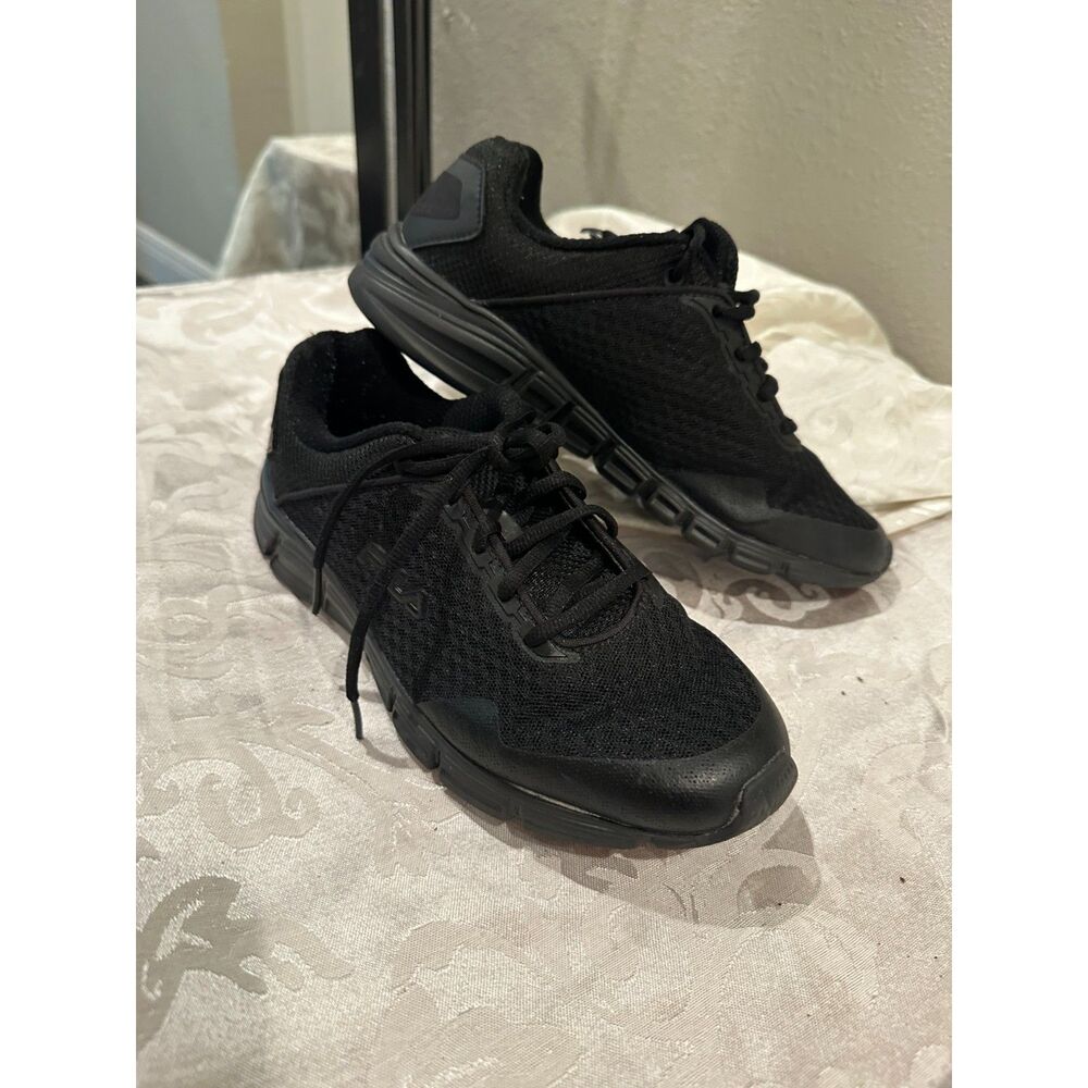 FILA CoolMax Memory Foam Black Athletic Walking Running Shoes Women's Size 8